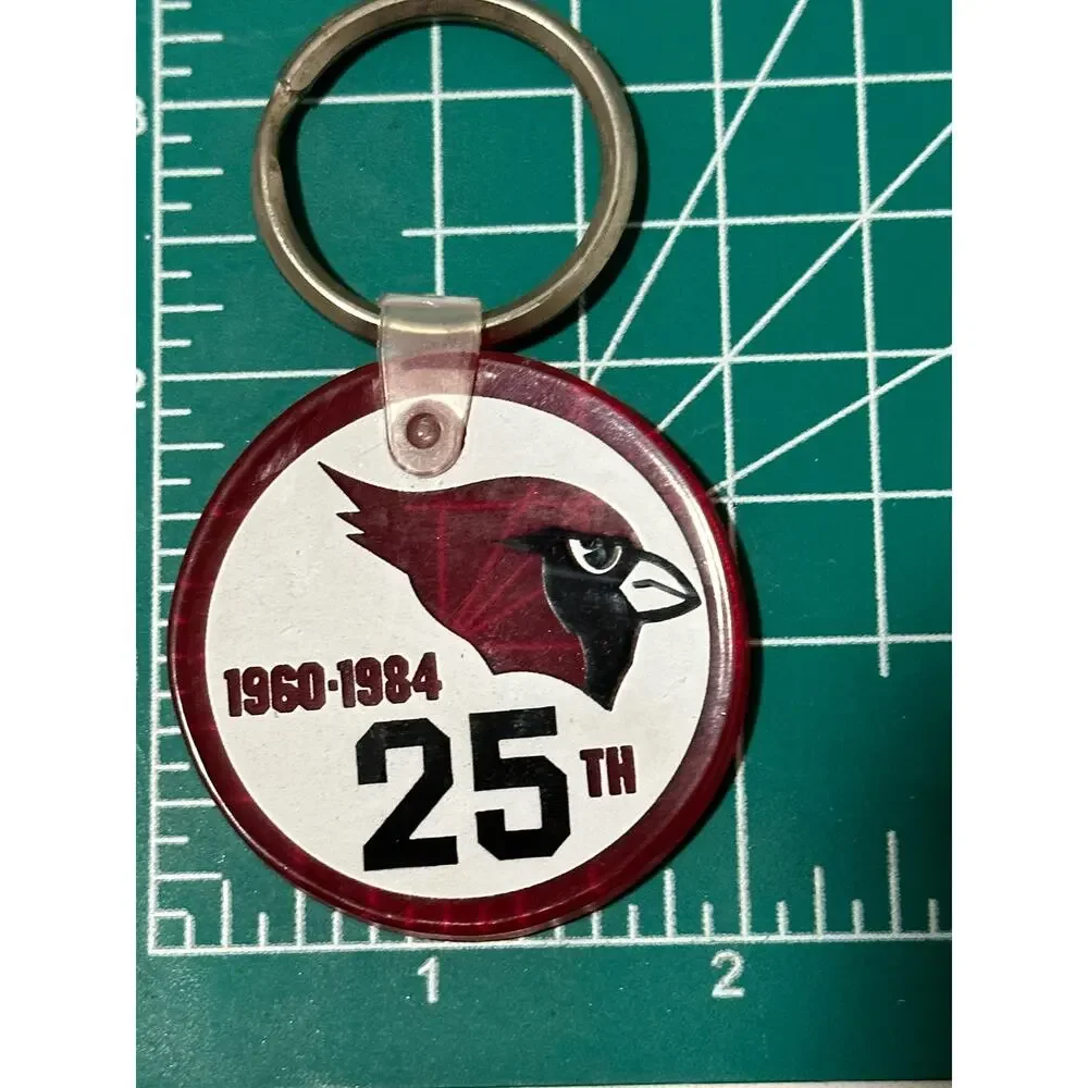 Vintage Cardinals 25th‎ Anniversary Keychain 1960-1984 Team Souvenir